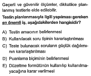 Egitim Bilimleri Olcme Ve Degerlendirme Egitimde Kullanilan Olcme